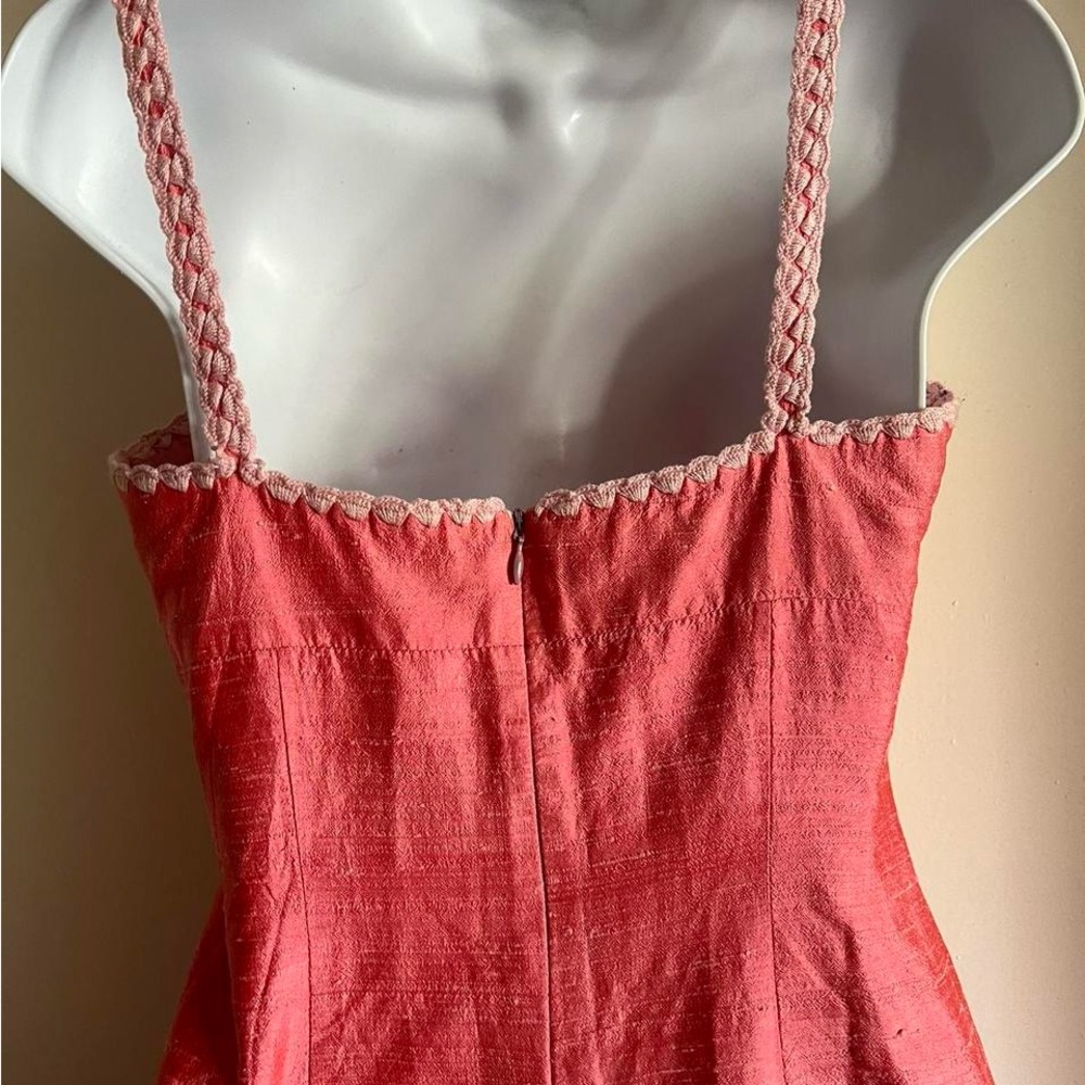 Elegant Pink Spaghetti Strap Dress - Picture 4 of 8